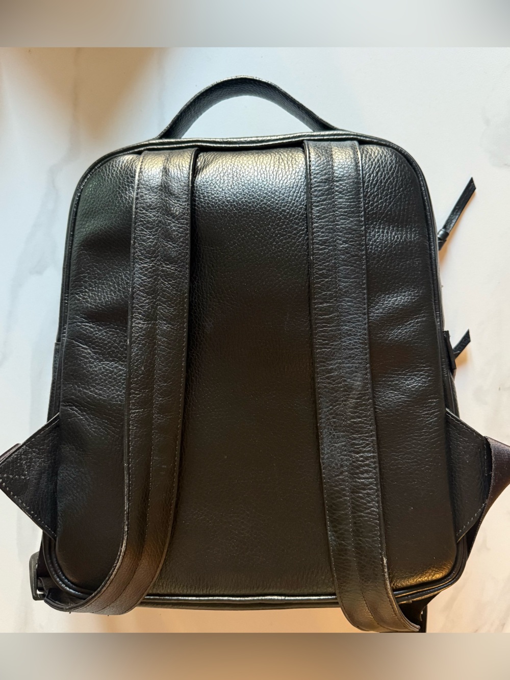 MIN & MON Leather Backpack - Picture 2 of 6